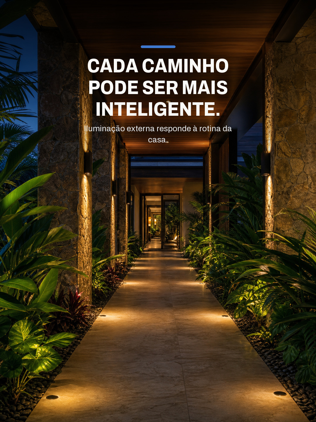 Iluminação em residência de alto padrão